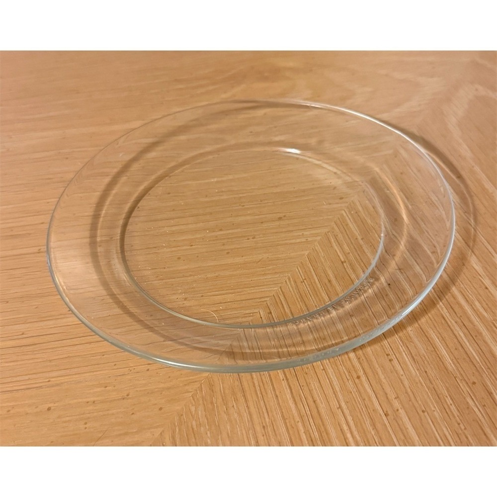 Arcoroc Salad/Dessert Plate Clear Round Rimmed 7.5‎ in Minimalist